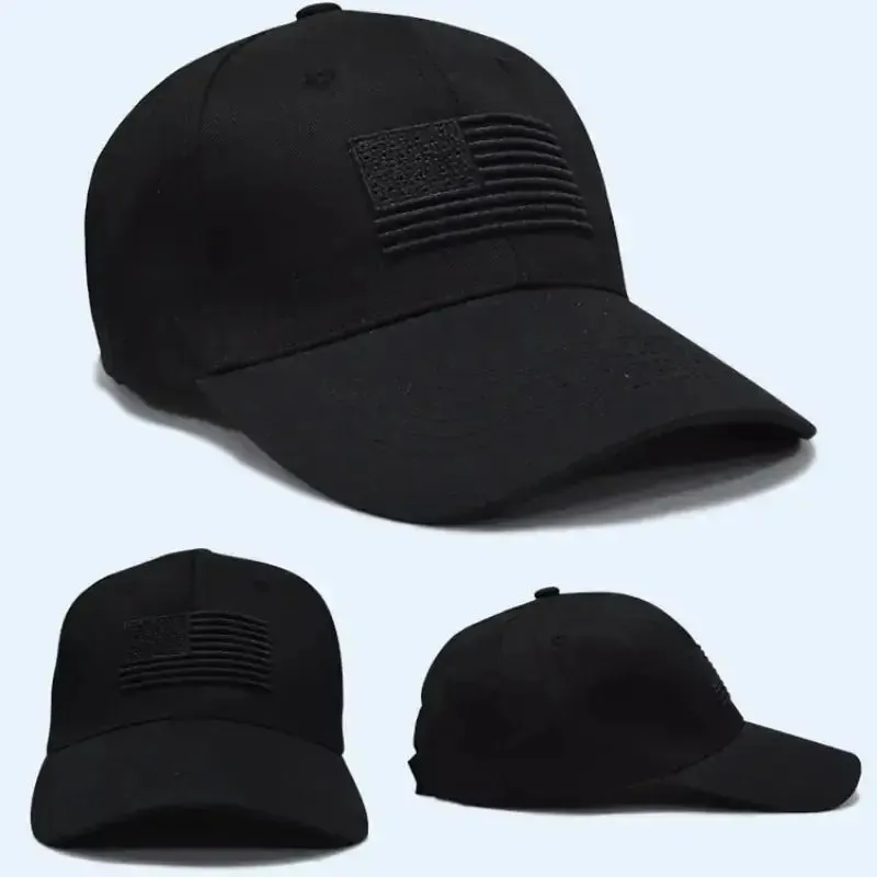 Tactical Baseball Caps w/ USA Flag