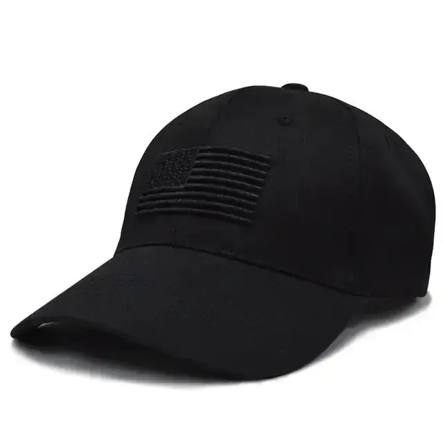 Tactical Baseball Caps w/ USA Flag