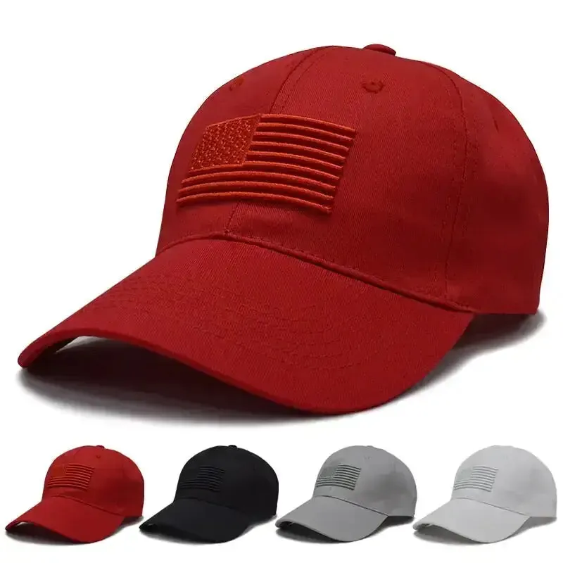 Tactical Baseball Caps w/ USA Flag