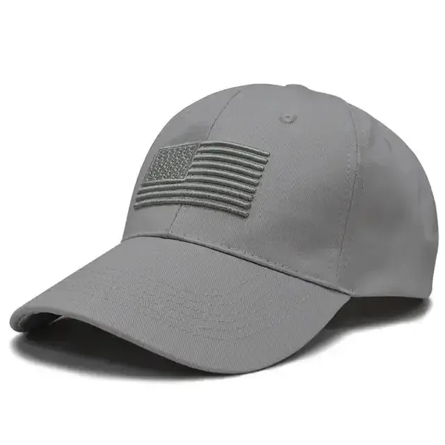 Tactical Baseball Caps w/ USA Flag
