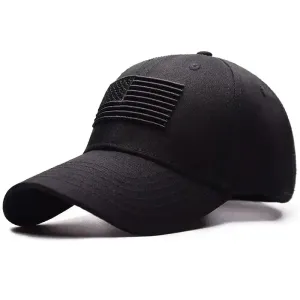 Tactical Baseball Caps w/ USA Flag