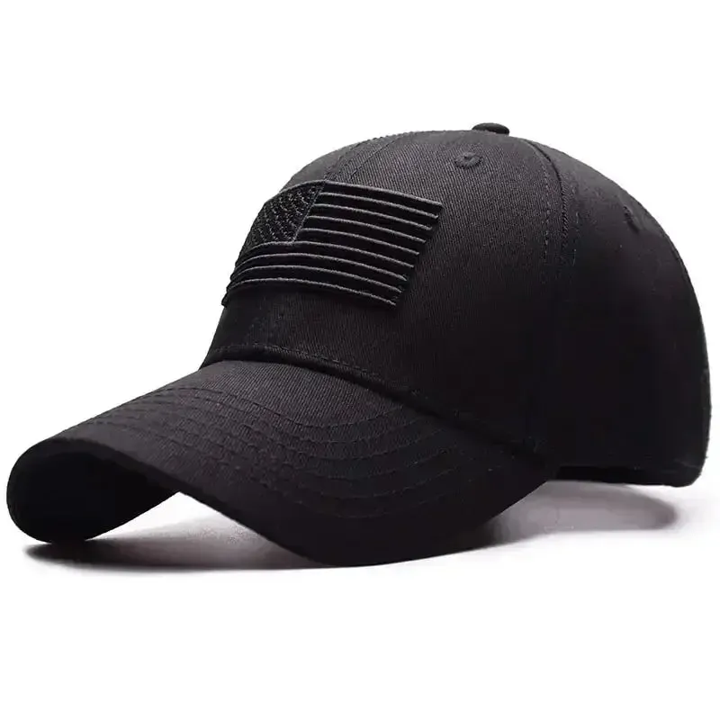 Tactical Baseball Caps w/ USA Flag