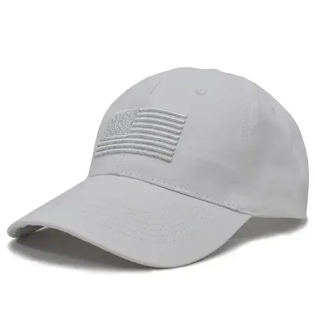 Tactical Baseball Caps w/ USA Flag