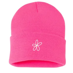 The Adult Chainstitch Beanie - Hot Pink