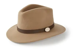 The Suffolk Fedora in Camel (No Feather)