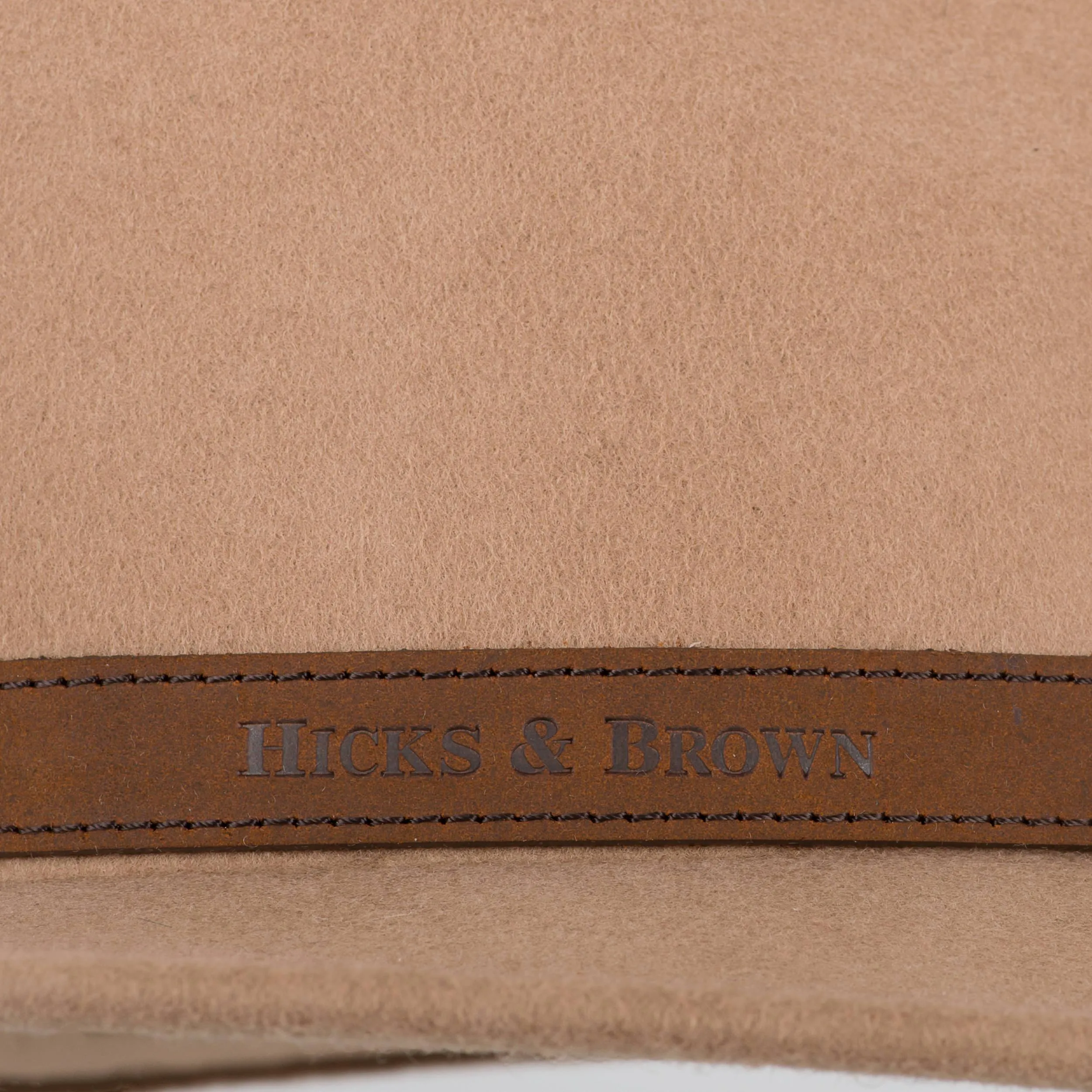 The Suffolk Fedora in Camel (No Feather)
