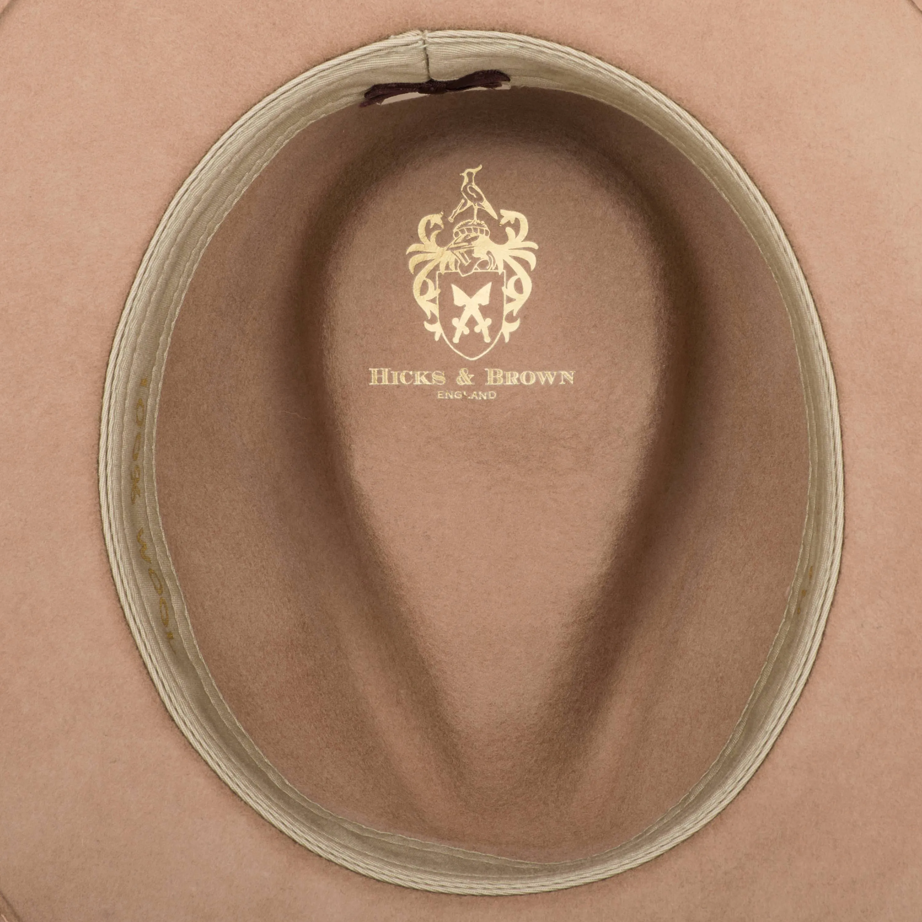 The Suffolk Fedora in Camel (No Feather)