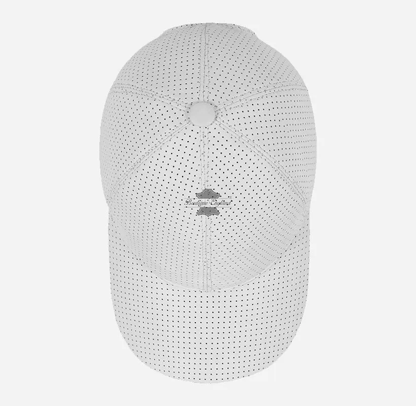 Unisex Perforated Leather Baseball Cap Leather Hat
