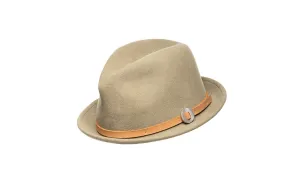 VIV SHORT BRIM FEDORA HAT - PALE OLIVE