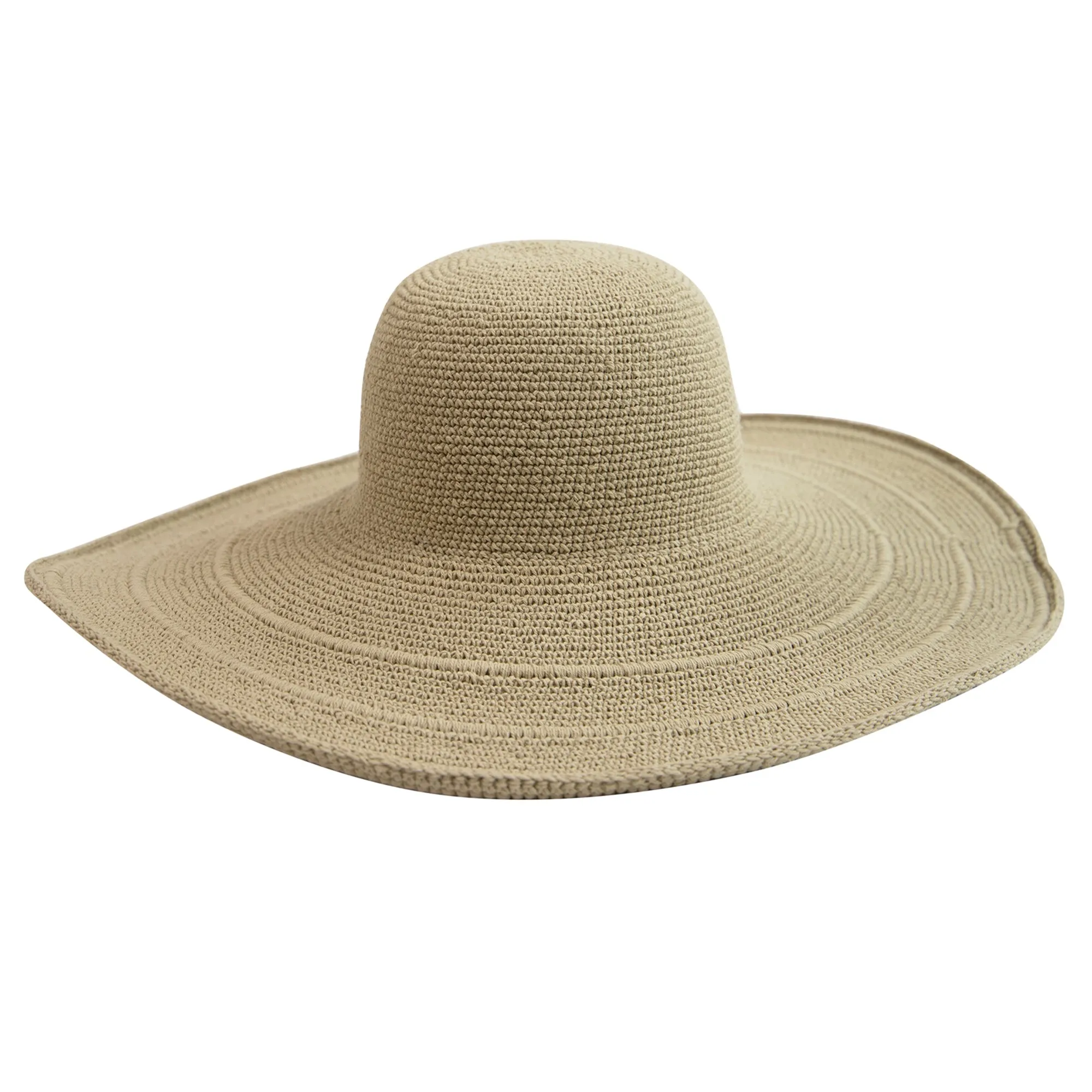 Women's Oversized Brim Crochet Sun Hat