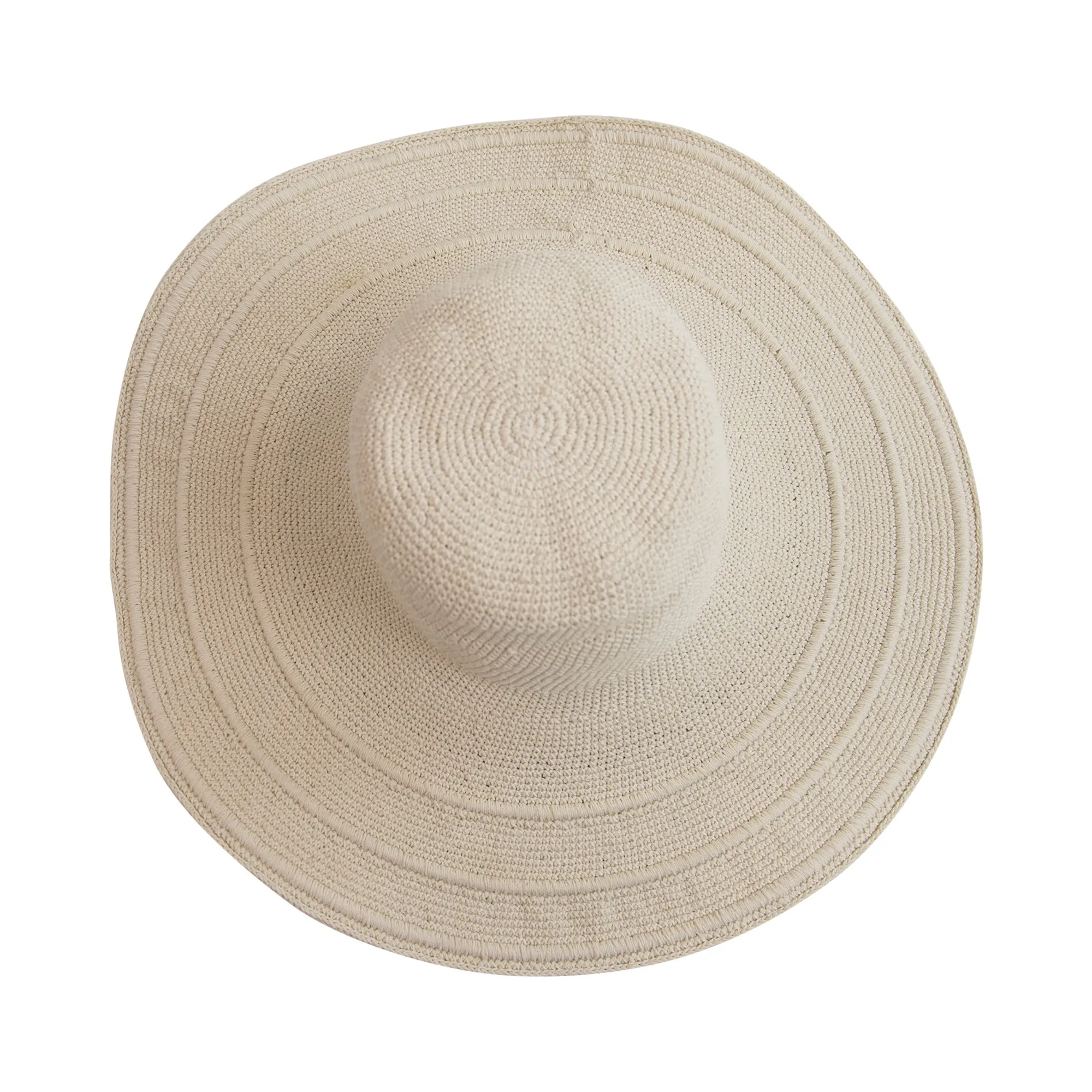 Women's Oversized Brim Crochet Sun Hat