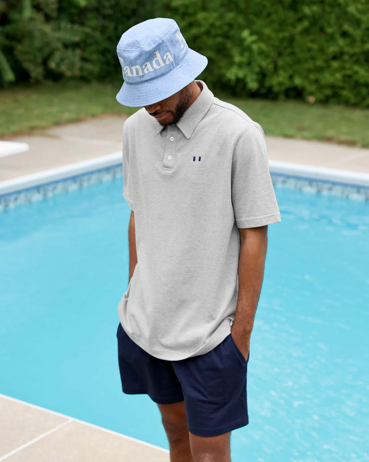 Wordmark Bucket Hat Denim