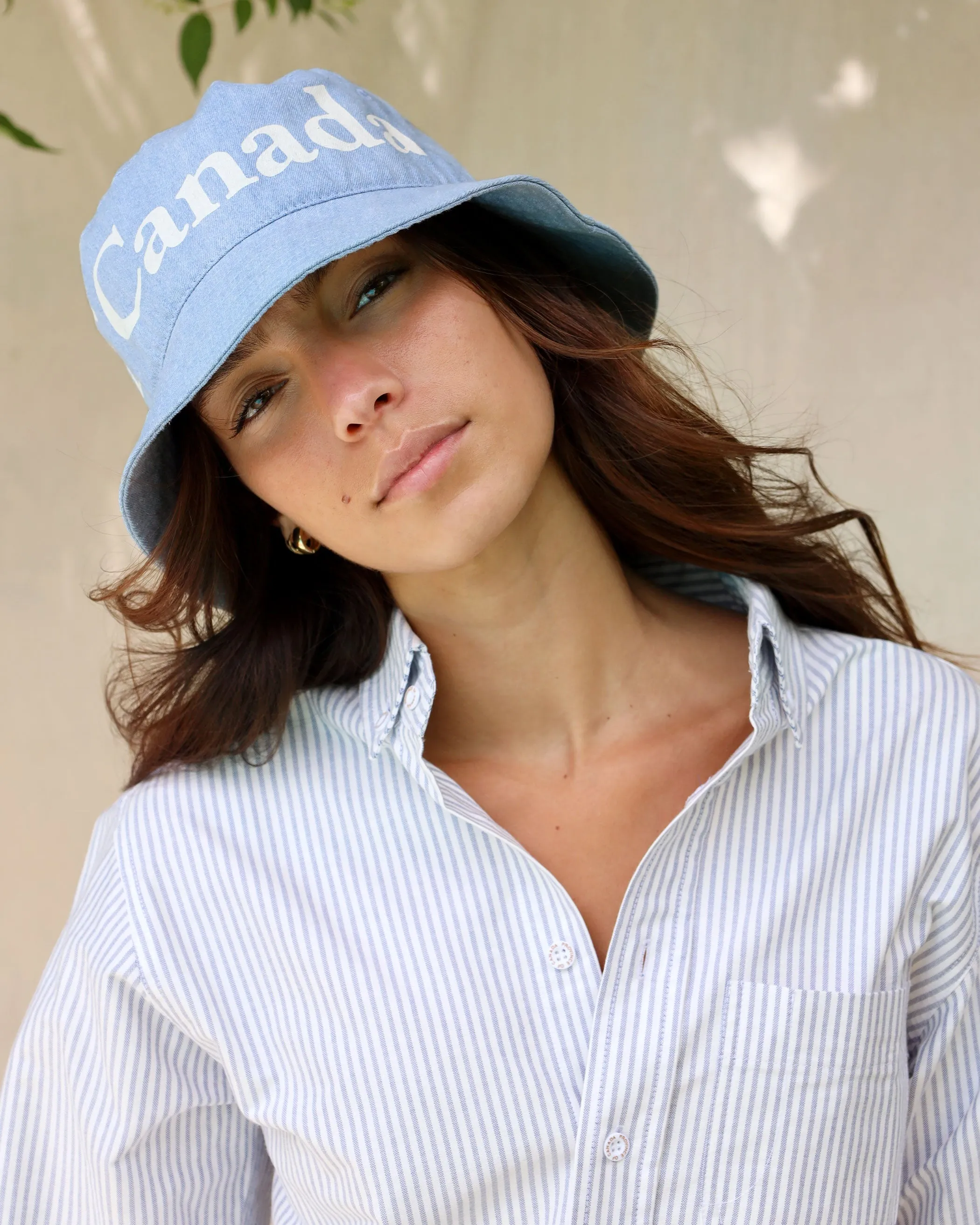 Wordmark Bucket Hat Denim