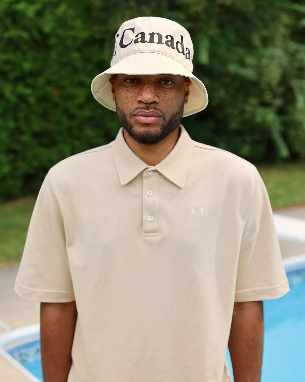 Wordmark Bucket Hat Natural