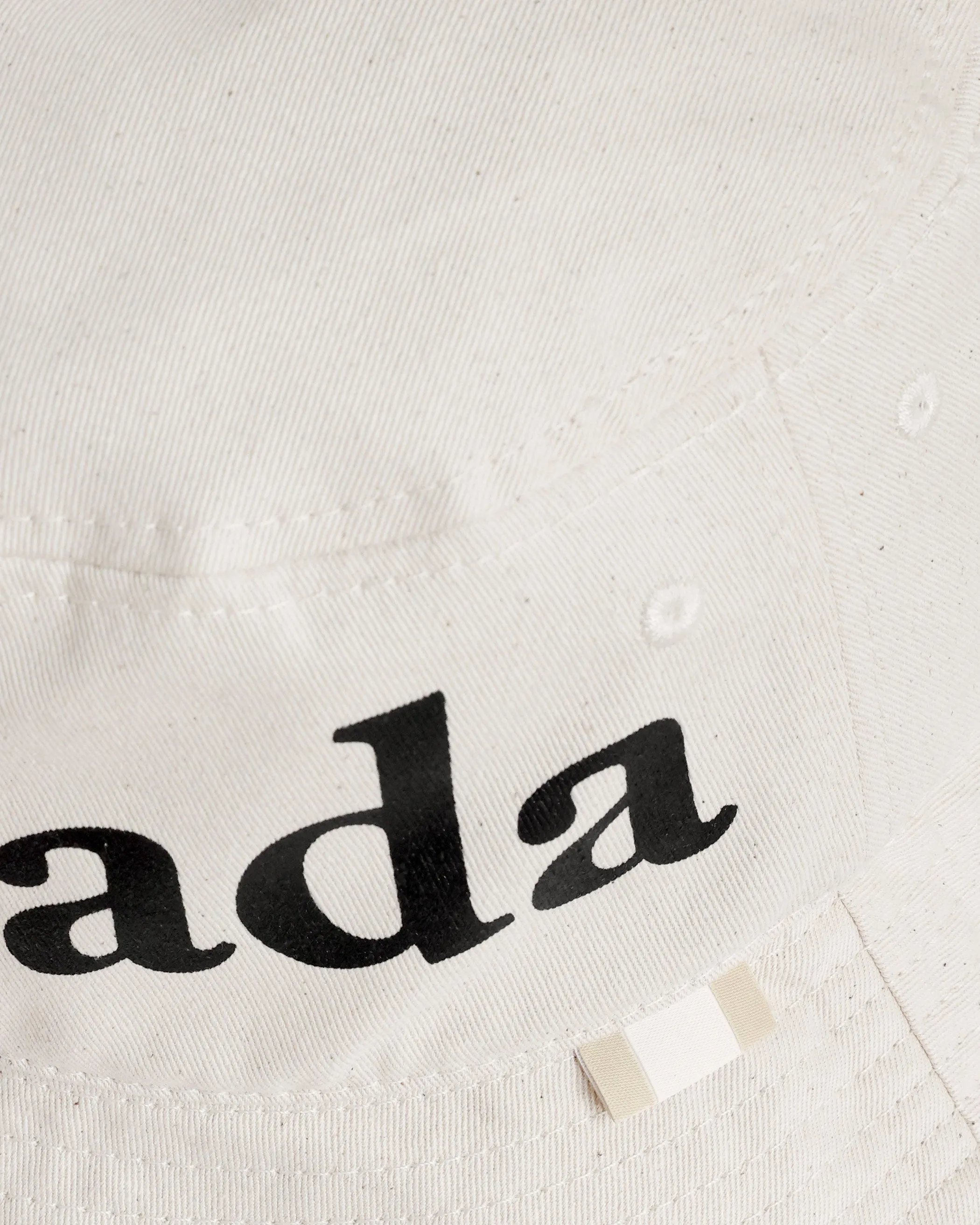 Wordmark Bucket Hat Natural