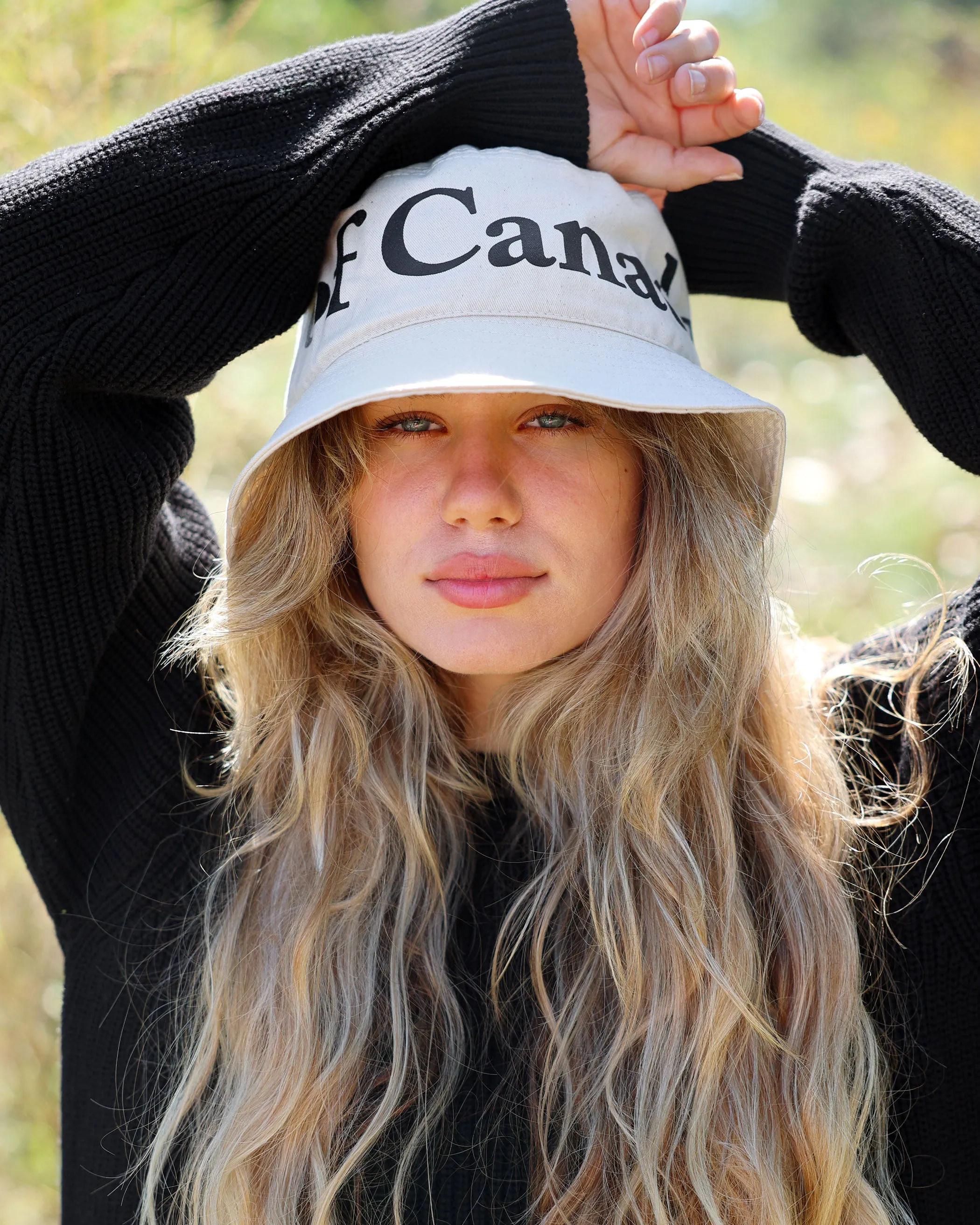 Wordmark Bucket Hat Natural
